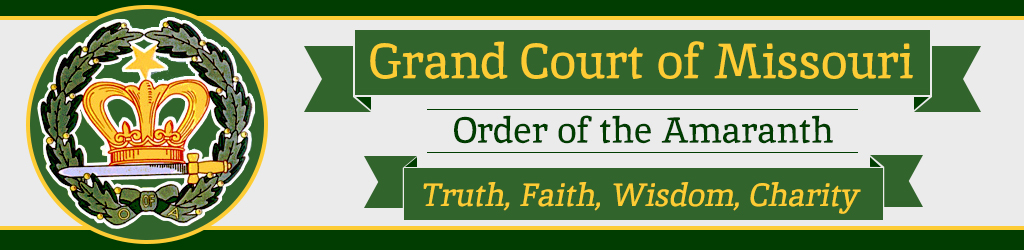 Grand Court of Missouri - Order of the Amaranth